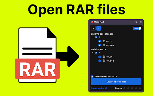 RAR File Opener screenshot