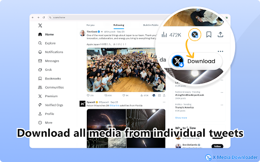 X Media Downloader – Download Twitter/X Images & Videos screenshot