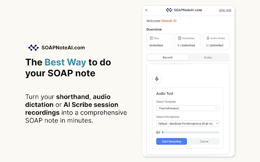 SOAPNoteAI - The Best Way to do your SOAP Notes screenshot