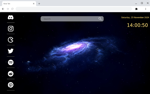 Immerse yourself in Galaxy Nebula Animation Live Wallpaper for Chrome screenshot