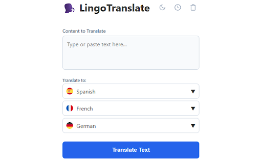 LingoTranslate - Instant 3-Language Translator screenshot