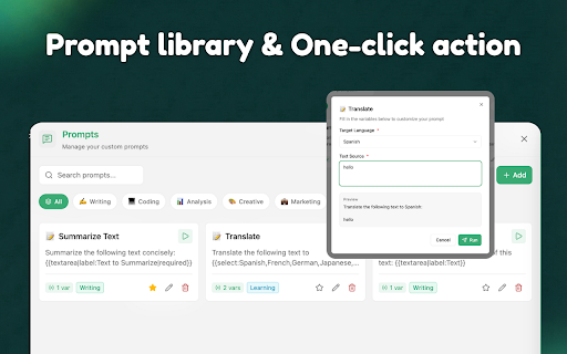 Gepiti: ChatGPT Sidebar, Screenshot, Voice AI screenshot