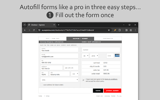Lightning Autofill screenshot