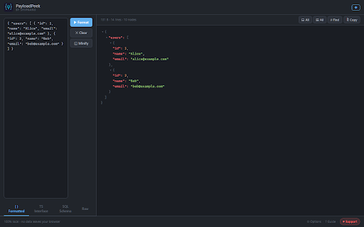 PayloadPeek screenshot