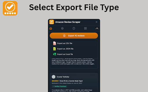 Amazon Review Scraper screenshot