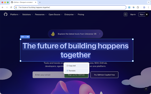 SelectText screenshot