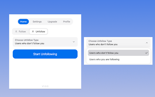 Twitter Auto Follower - Auto Follow / Unfollow screenshot