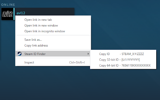 Steam ID Finder screenshot