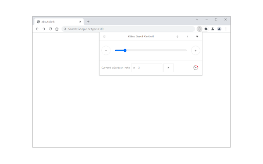 Video Speed Control screenshot