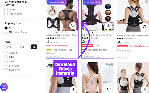 AliVideo - Aliexpress Video Finder & Downloader screenshot