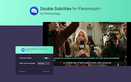 Double Subtitles works with Paramount screenshot