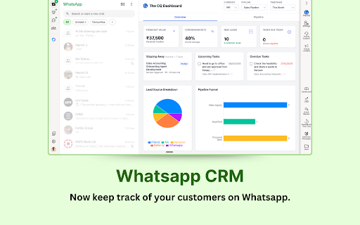 WhatsApp Business CRM with AI Agents - The Chat Quotient screenshot