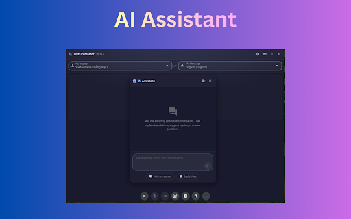 EziTranslate: Live Translator for Meetings & Videos screenshot