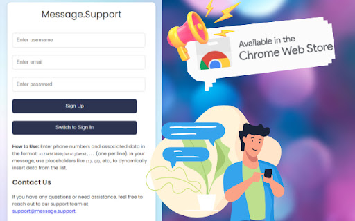 Message.Support - Send Bulk SMS from PC screenshot
