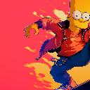 Bart Simpson Skateboard Hype Art Live Wallpaper icon