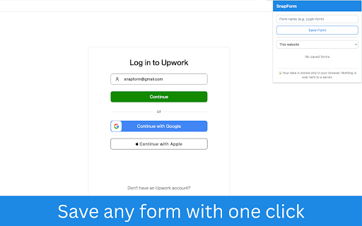 SnapForm – Auto Fill Forms Instantly screenshot