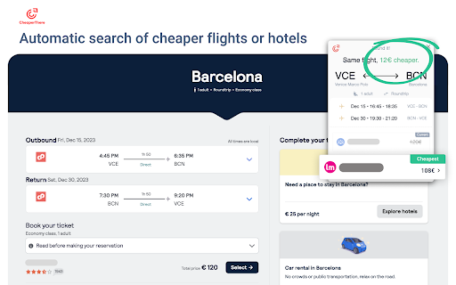 CheaperThere | Cheap Flight & Hotel Deals screenshot