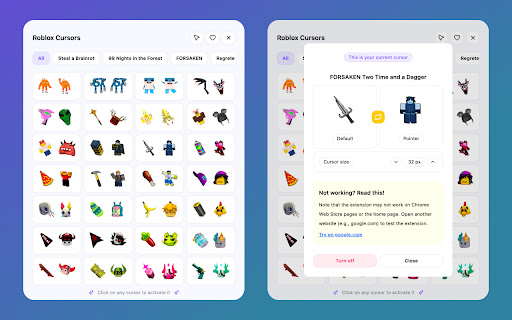 Roblox Cursors - Change Mouse Cursor - Compatible with BTRoblox & RoPro screenshot