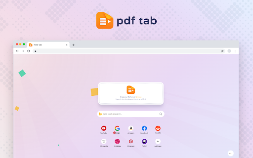 PDF Tab - PDF Converter in a New Tab screenshot