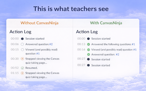 CanvasNinja – Tab Detection Blocker for Canvas screenshot