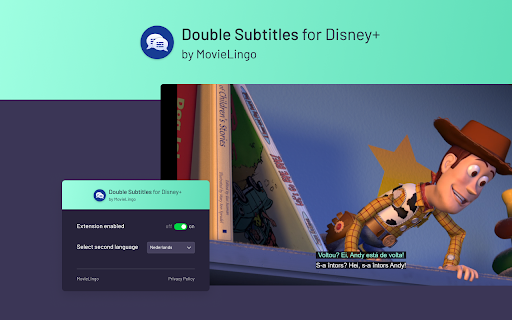 Double Subtitles for Disney+ by MovieLingo screenshot