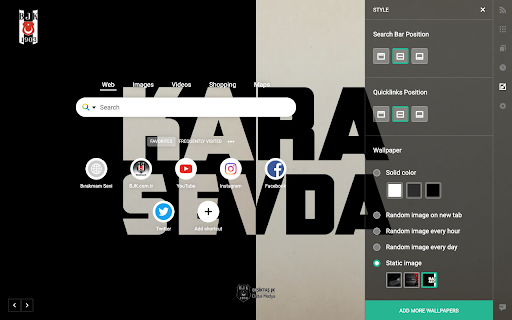 Beşiktaş JK Anasayfa screenshot