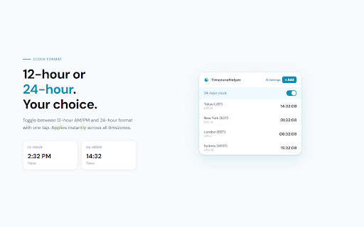 TimezoneHelper — World Clock for Remote Teams screenshot