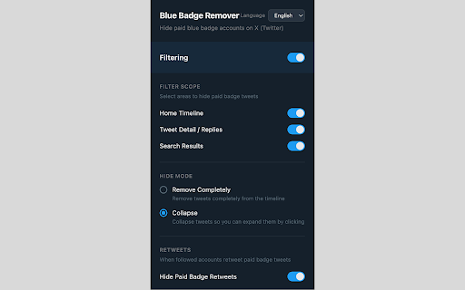 Blue Badge Remover screenshot
