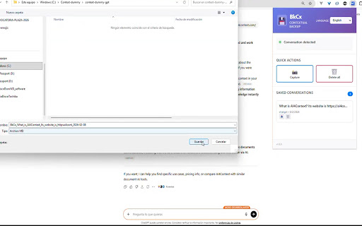 BkCx - Backup Contextual screenshot