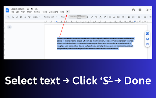Google Docs Strikethrough Button screenshot
