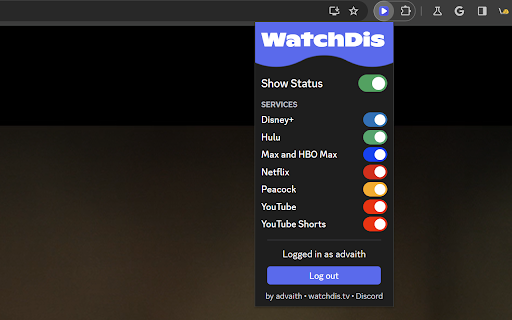 WatchDis screenshot