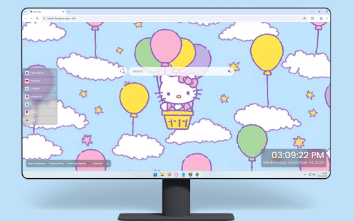 Hello Kitty Hot Air Balloon Live Wallpaper screenshot