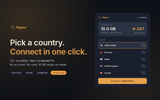 Piligrim — Free Gamified VPN screenshot