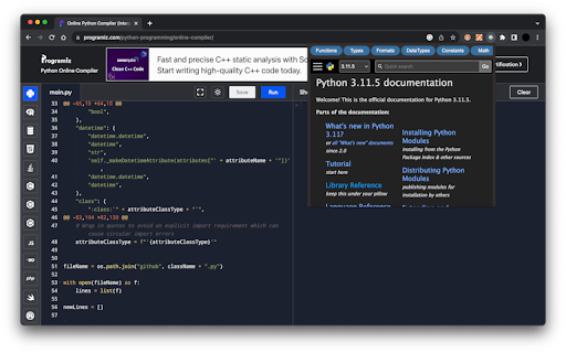 Python Assist screenshot