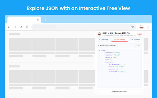 JSON to XML - Convert JSON File screenshot
