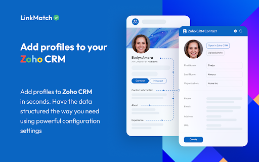 LinkMatch for Zoho CRM screenshot