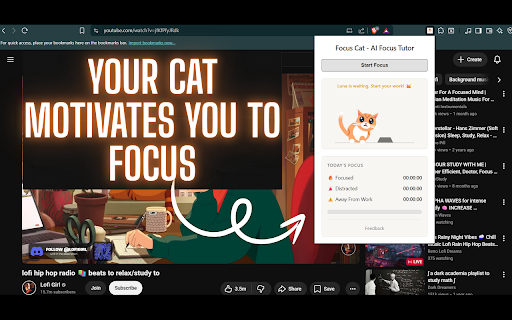 Focus Cat - AI Focus Tutor screenshot
