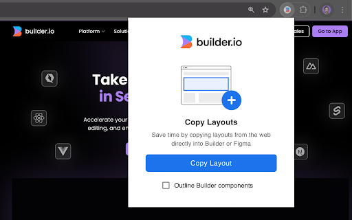Builder.io screenshot