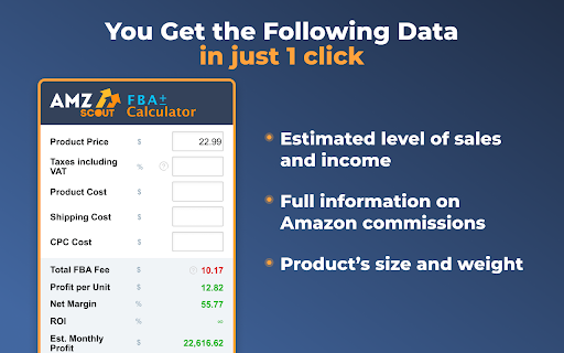 Amazon FBA Calculator Free by AMZScout screenshot