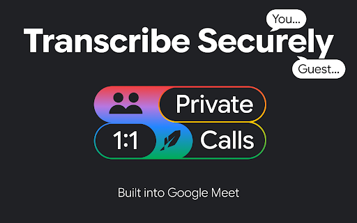Google Meet Transcript screenshot