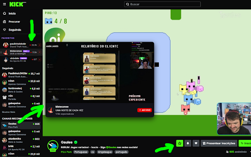 Live Preview + Favorites (Twitch/Kick) screenshot