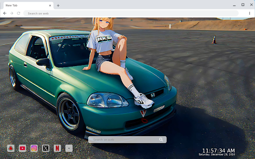 Civic Ek9 Car Live Wallpaper screenshot