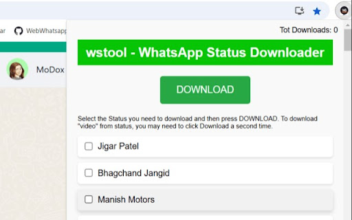 Wstool - WhatsApp status downloader screenshot