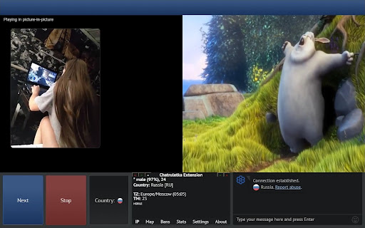 Videochat Extension - IP Locator for Omegle screenshot
