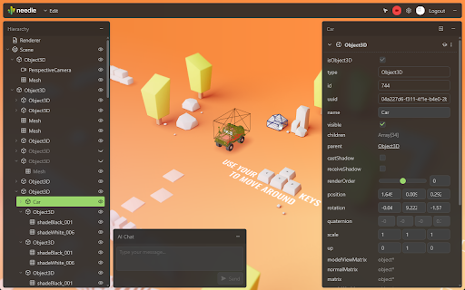 Needle Inspector — DevTools & MCP for three.js screenshot