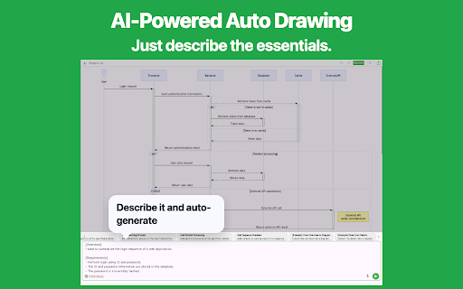 Simple Sequence Diagram AI screenshot