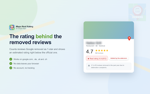 Maps Real Rating screenshot