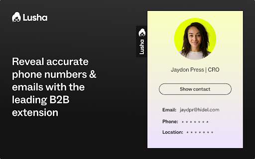 Lusha - Easily find B2B contact information screenshot