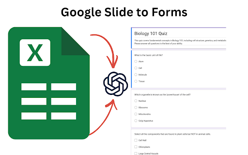 GPT Google Form Quiz Maker screenshot
