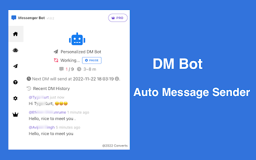 Messenger Bot - Automate Message Sender screenshot